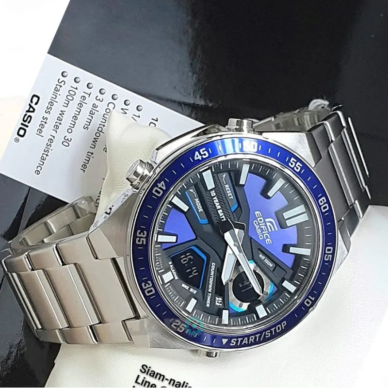 Casio Edifice Men's Watch Blue Dial Analog-Digital | EFV-C110D-2AV